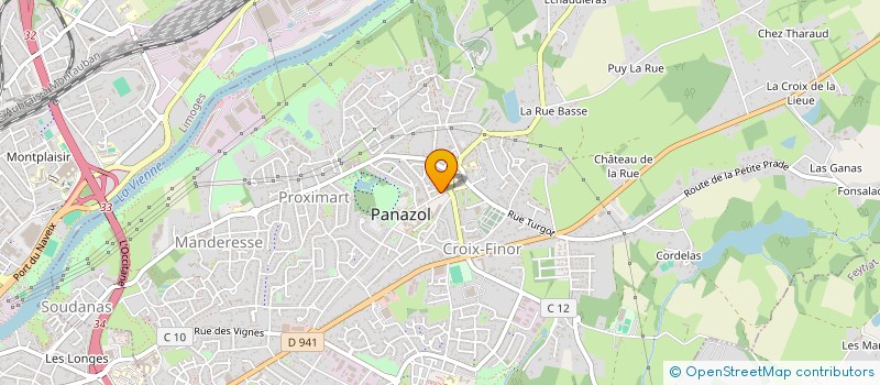localisation de l'entreprise ANTARES à PANAZOL