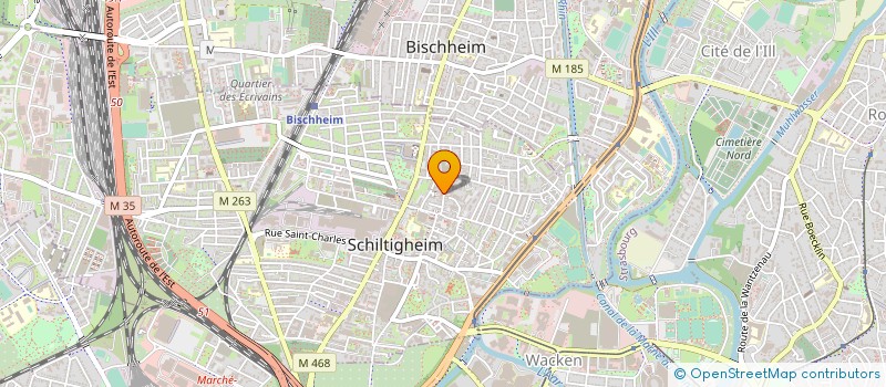 localisation de l'entreprise ANTARES à SCHILTIGHEIM