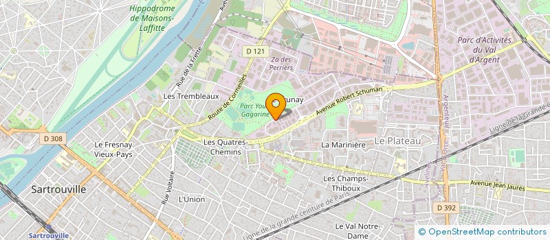 localisation de l'entreprise ANTARES à SARTROUVILLE