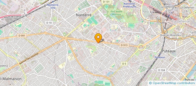 localisation de l'entreprise ANTARES à NANTERRE