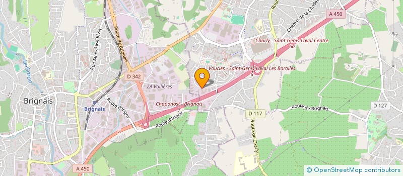 localisation de l'entreprise ANTARES à SAINT-GENIS-LAVAL