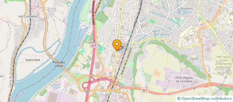 localisation de l'entreprise ANTARES  VALENCE