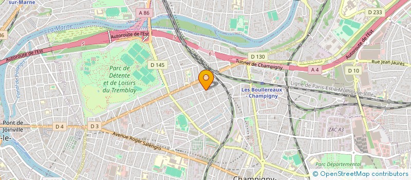 localisation de l'entreprise ANTARES à CHAMPIGNY-SUR-MARNE