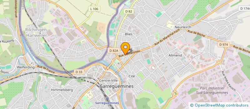 localisation de l'entreprise ANTARES à SARREGUEMINES