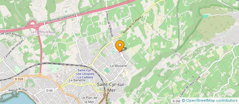 localisation de l'entreprise ANTARES à SAINT-CYR-SUR-MER