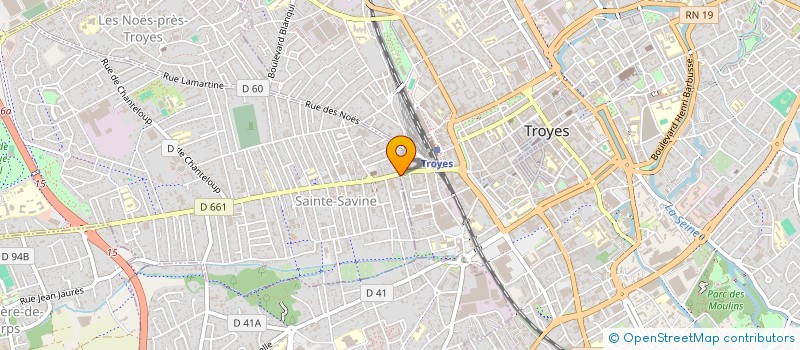 localisation de l'entreprise ANTARES à TROYES