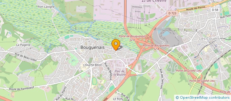 localisation de l'entreprise ANTARES à BOUGUENAIS