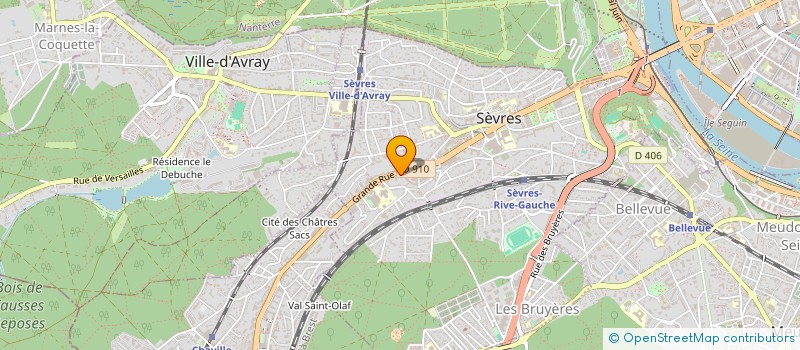 localisation de l'entreprise ANTARES à SEVRES