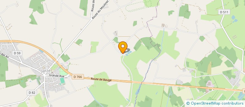 localisation de l'entreprise ANTARES  JARZE VILLAGES