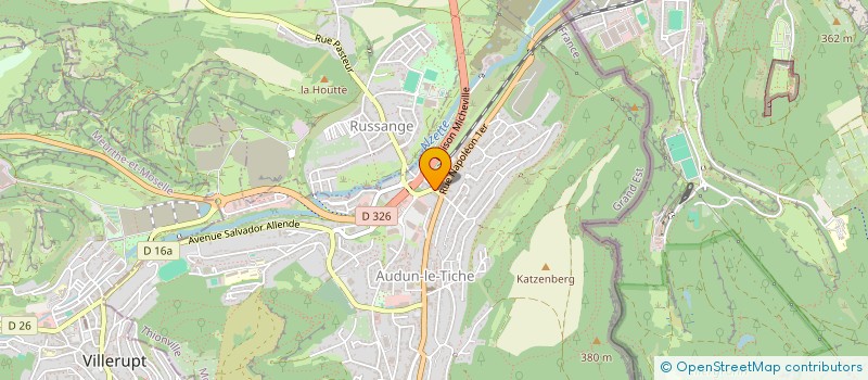 localisation de l'entreprise ANTARES  AUDUN-LE-TICHE