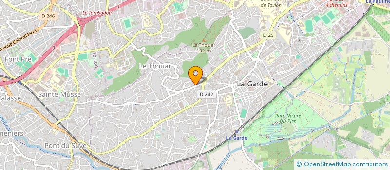 localisation de l'entreprise ANTARES à LA GARDE