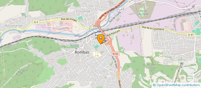 localisation de l'entreprise ANTARES BET à ROMBAS