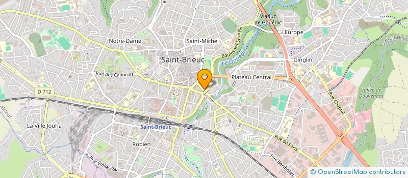 localisation de l'entreprise ANTARES CARS à SAINT-BRIEUC