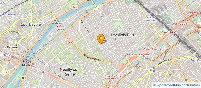 localisation de l'entreprise ANTARES CDS à LEVALLOIS-PERRET