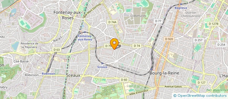 localisation de l'entreprise ANTARES CONSEILS &SERVICES à SCEAUX