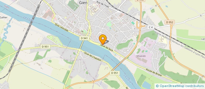 localisation de l'entreprise ANTARES HOLDING à GIEN