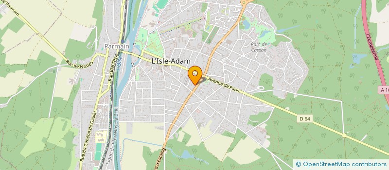 localisation de l'entreprise ANTARES IMMO  L'ISLE-ADAM