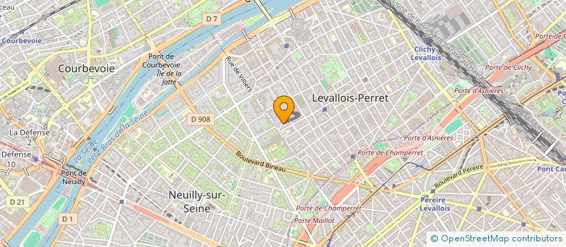 localisation de l'entreprise ANTARES IT à LEVALLOIS-PERRET
