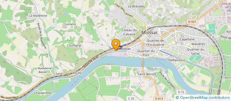 localisation de l'entreprise ANTARES-MOISSAC à MOISSAC