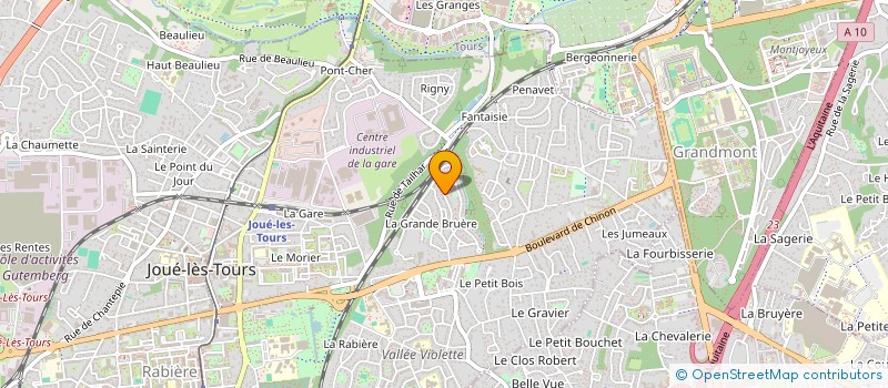 localisation de l'entreprise ANTARESIA  JOUE-LES-TOURS