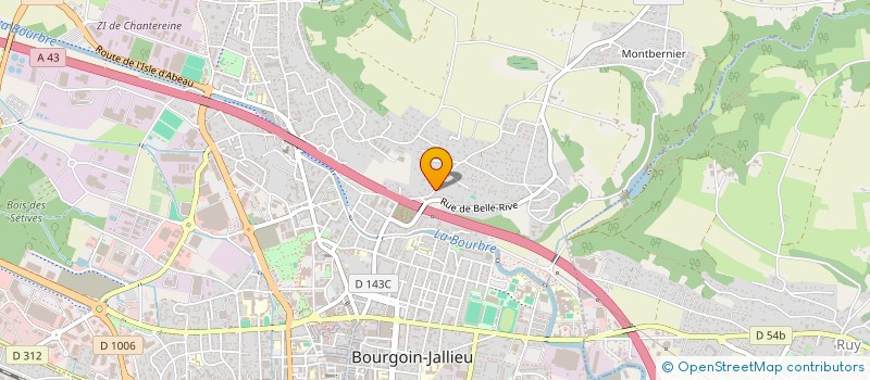 localisation de l'entreprise ANTARIA à BOURGOIN-JALLIEU