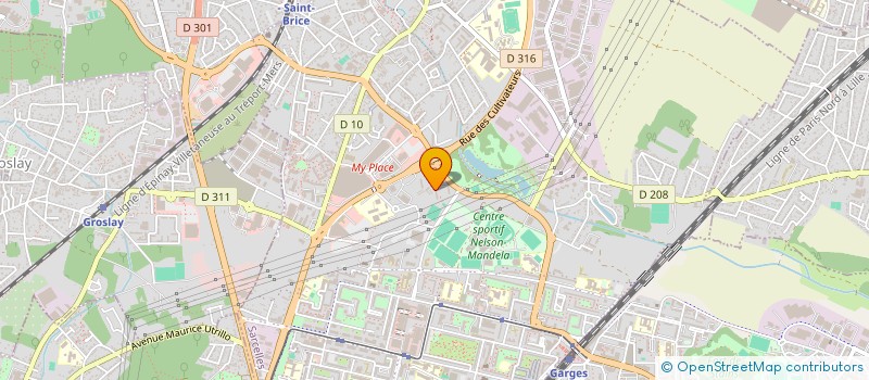 localisation de l'entreprise ANTARTIC REFRIGERATION  SARCELLES