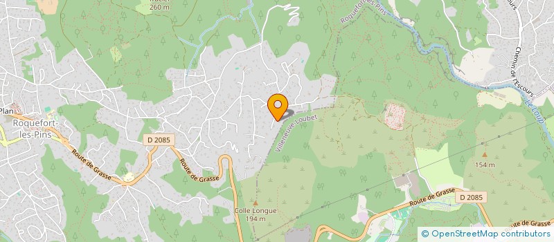 localisation de l'entreprise ANTAUDIO à ROQUEFORT-LES-PINS