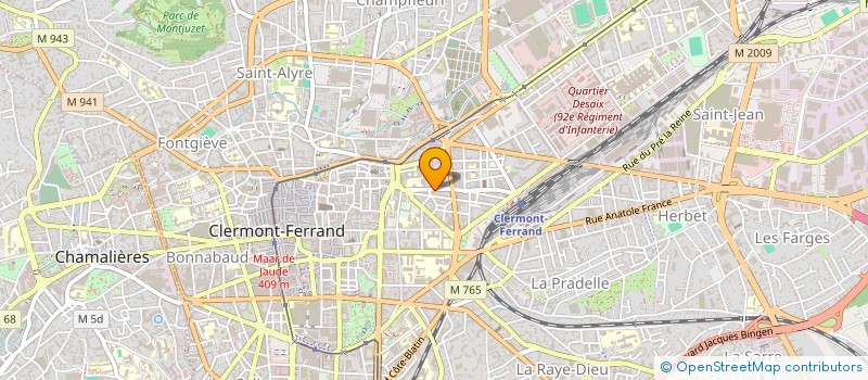 localisation de l'entreprise ANTEA à CLERMONT-FERRAND