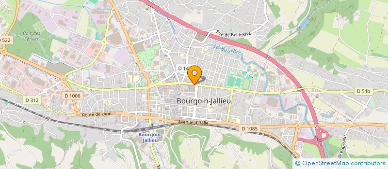localisation de l'entreprise ANTEA à BOURGOIN-JALLIEU