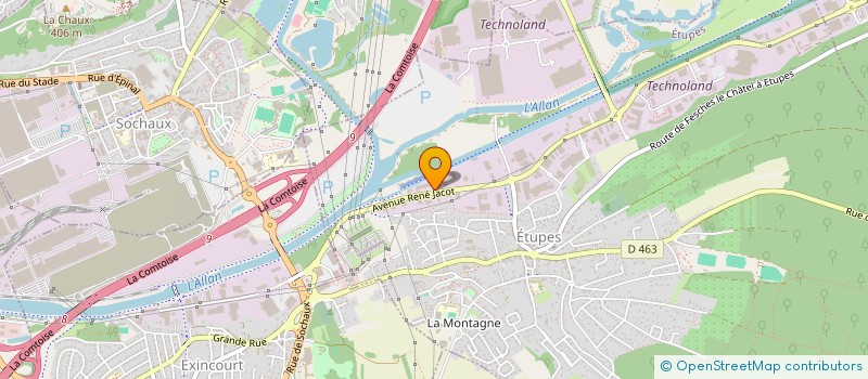 localisation de l'entreprise ANTEA  ETUPES