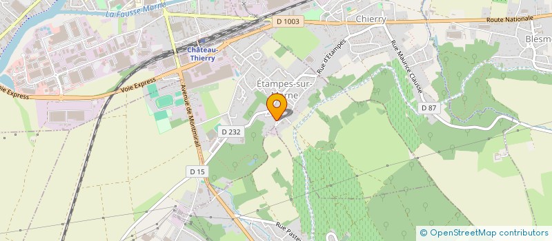 localisation de l'entreprise ANTEA  ETAMPES-SUR-MARNE