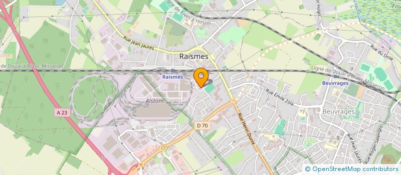 localisation de l'entreprise ANTECHO à RAISMES