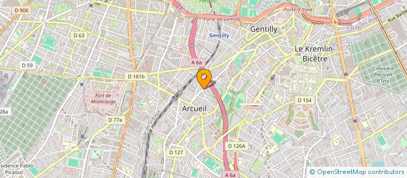 localisation de l'entreprise ANTECIME à ARCUEIL