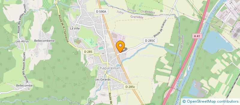 localisation de l'entreprise ANTECIME ORTHOPEDIE  CHAPAREILLAN