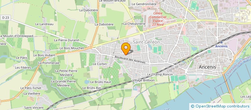 localisation de l'entreprise ANTECO  ANCENIS-SAINT-GEREON