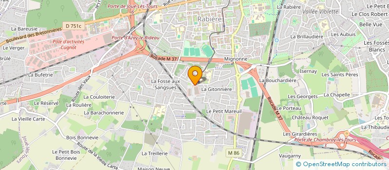 localisation de l'entreprise ANTEE EDITION  JOUE-LES-TOURS