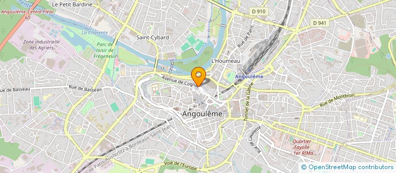 localisation de l'entreprise ANTEFILMS STUDIO à ANGOULEME