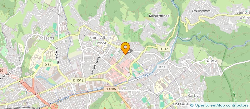 localisation de l'entreprise ANTEIS à SAINT-ALBAN-LEYSSE