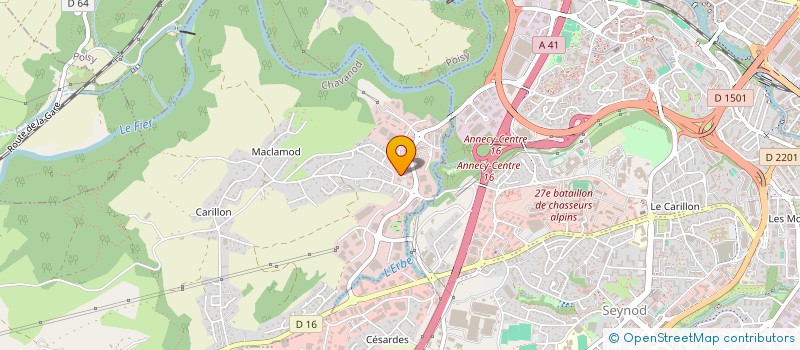 localisation de l'entreprise ANTEIS FRANCE à ANNECY