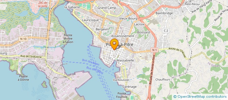 localisation de l'entreprise ANTEISLAS à POINTE-A-PITRE