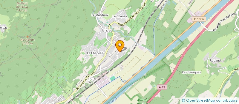 localisation de l'entreprise ANTELI  CRUET