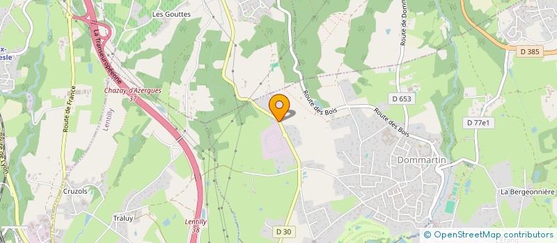 localisation de l'entreprise ANTELIA à DOMMARTIN