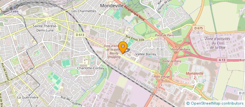 localisation de l'entreprise ANTEMALEX  MONDEVILLE