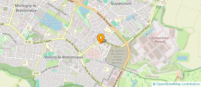 localisation de l'entreprise ANTEMETA  GUYANCOURT