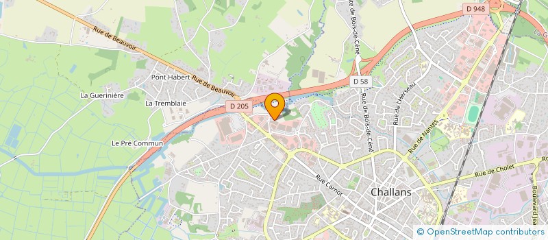 localisation de l'entreprise ANTEN à CHALLANS