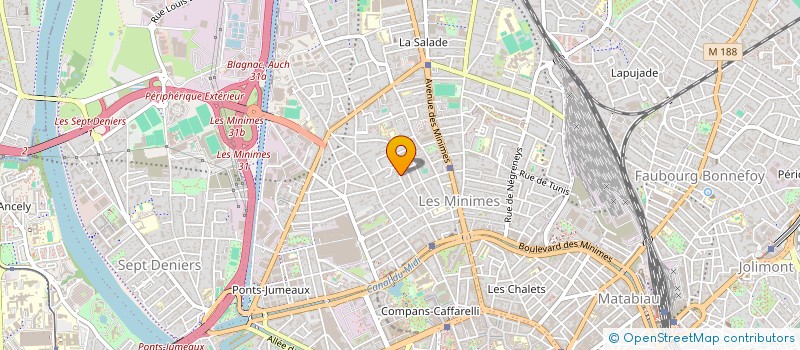 localisation de l'entreprise ANTENATE  TOULOUSE