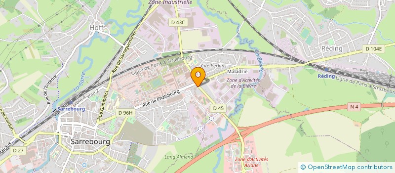 localisation de l'entreprise ANTENEST SARL à SARREBOURG