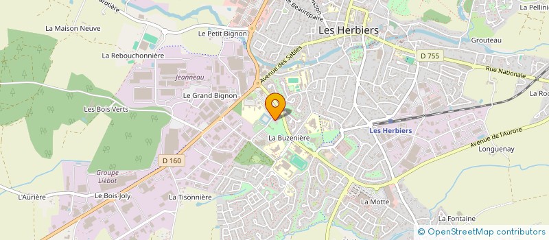 localisation de l'entreprise ANTENNA à LES HERBIERS