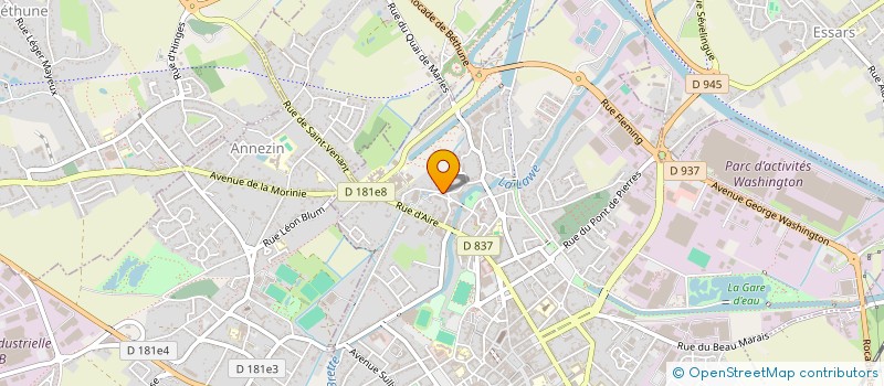localisation de l'entreprise ANTENNE AGRICOLE ET RURALE à BETHUNE