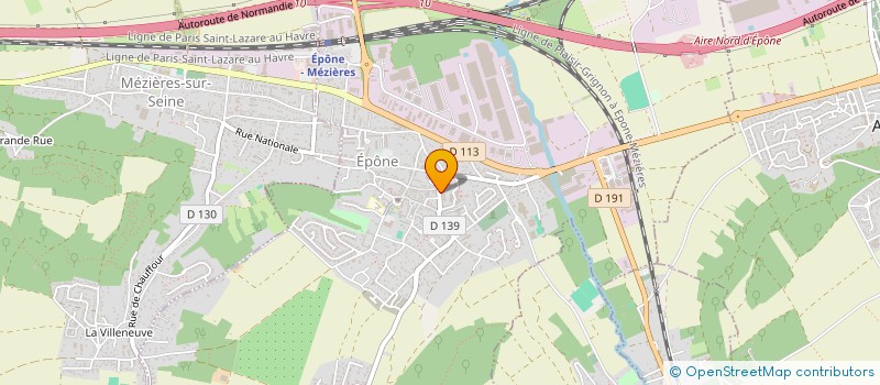 localisation de l'entreprise ANTENNE BENJAMIN COULAIS  EPONE